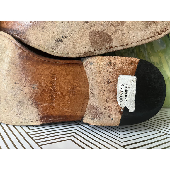 FREE SHIPPING Men's magnanni brown Pamplona  leather dress shoes size 42‎ - Picture 14 of 16